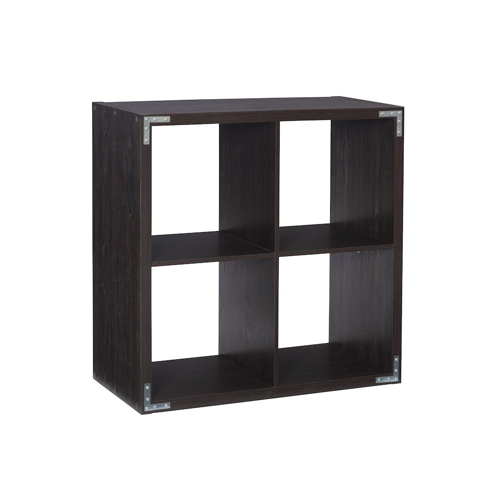 Galli 4 Cubby Storage Cabinet Espresso. Picture 11