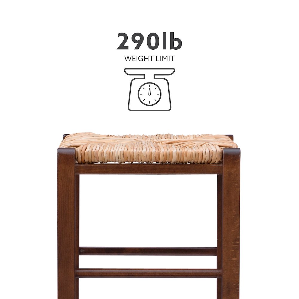 Gianna Backless Barstool Walnut Set Of 2. Picture 13