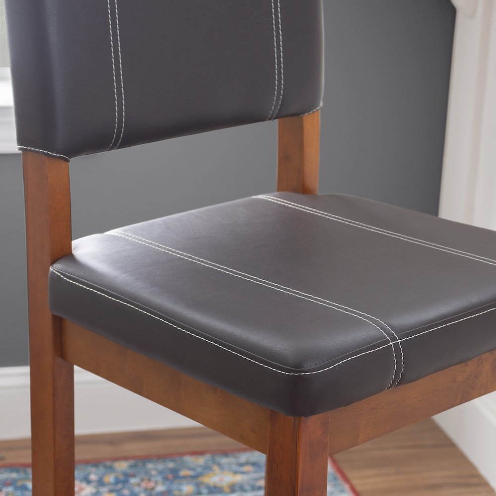 Milano Bar Stool Brown 30. Picture 4