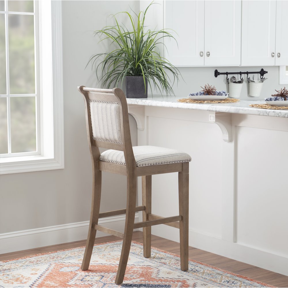 Emmy Grey Bar Stool. Picture 2