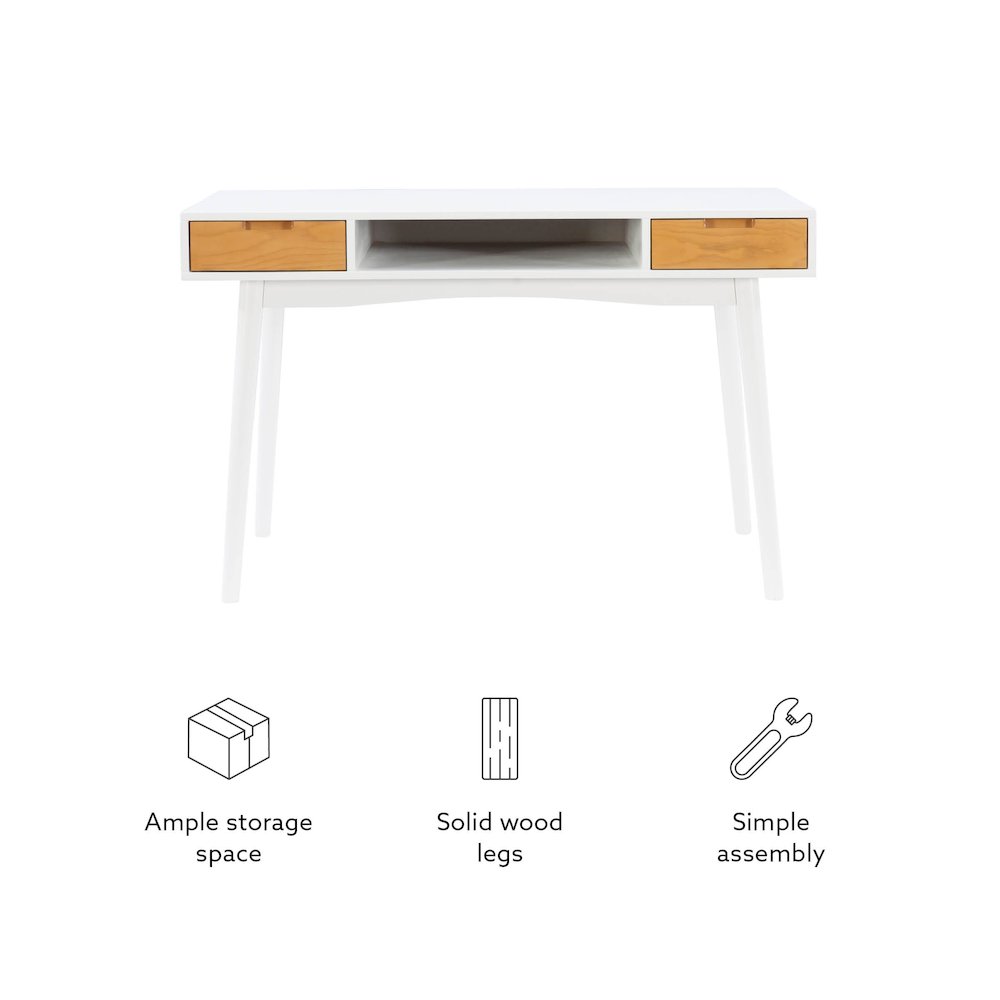 Perry Desk White. Picture 15