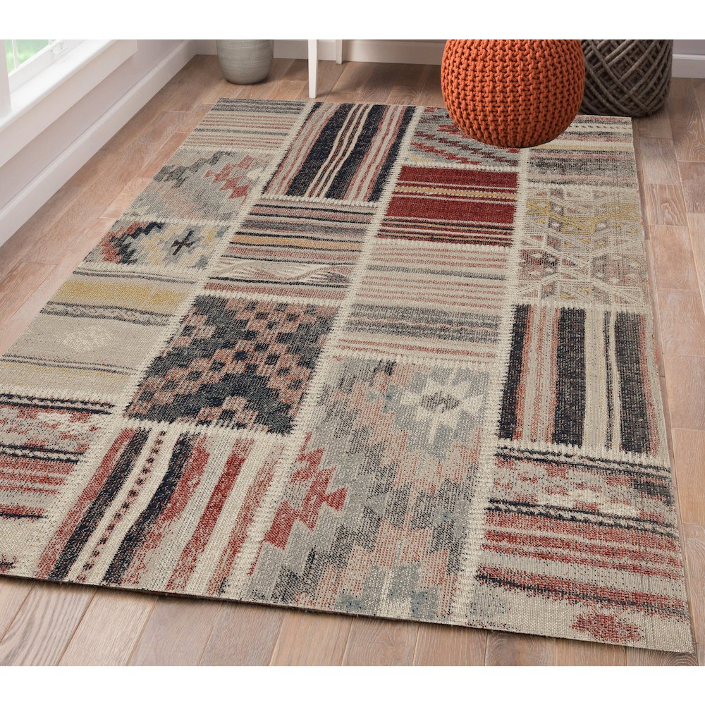 Great Zero Giles Ivory & Blue 5x7.6, Rug. Picture 1