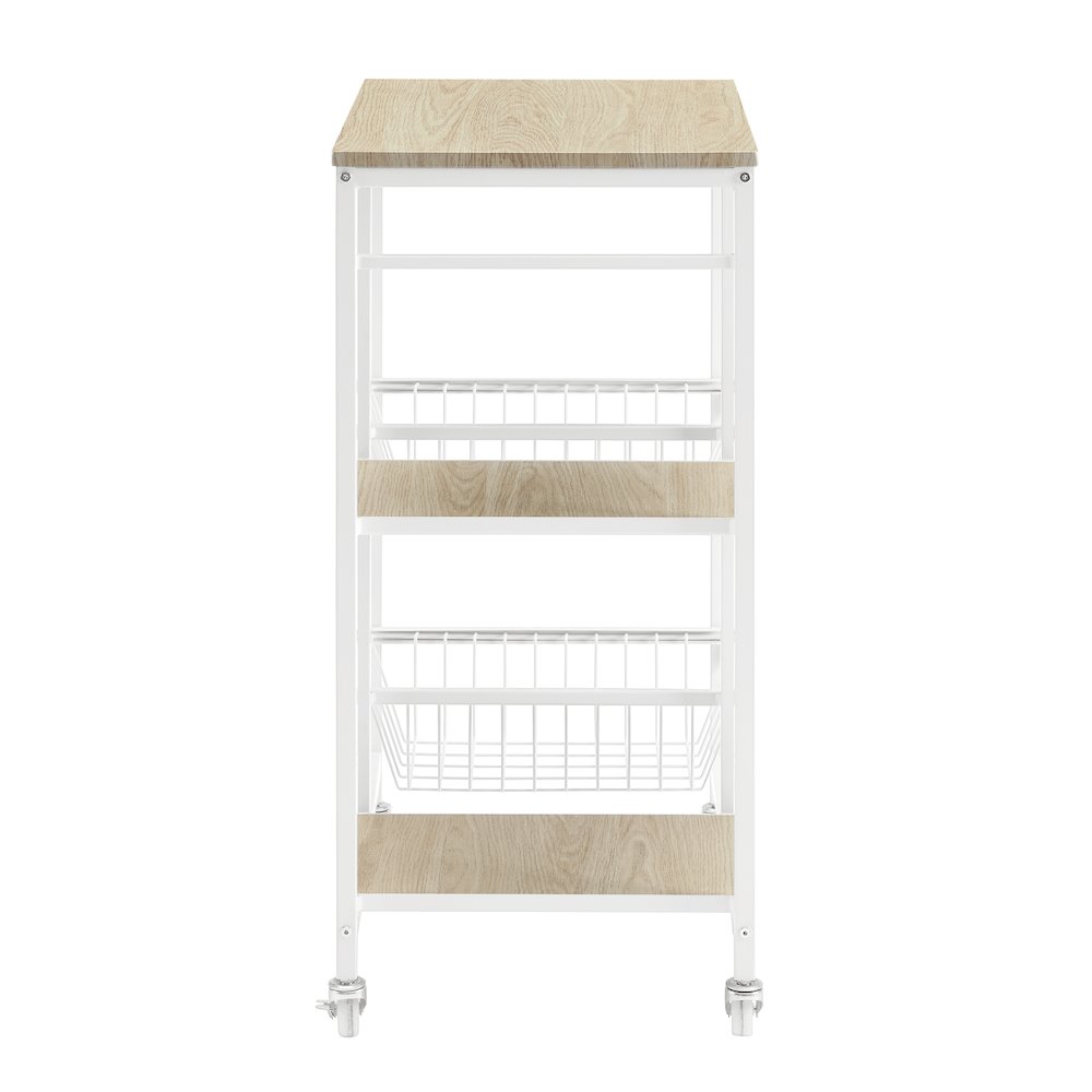 Alicia Small Kitchen Cart White. Picture 6