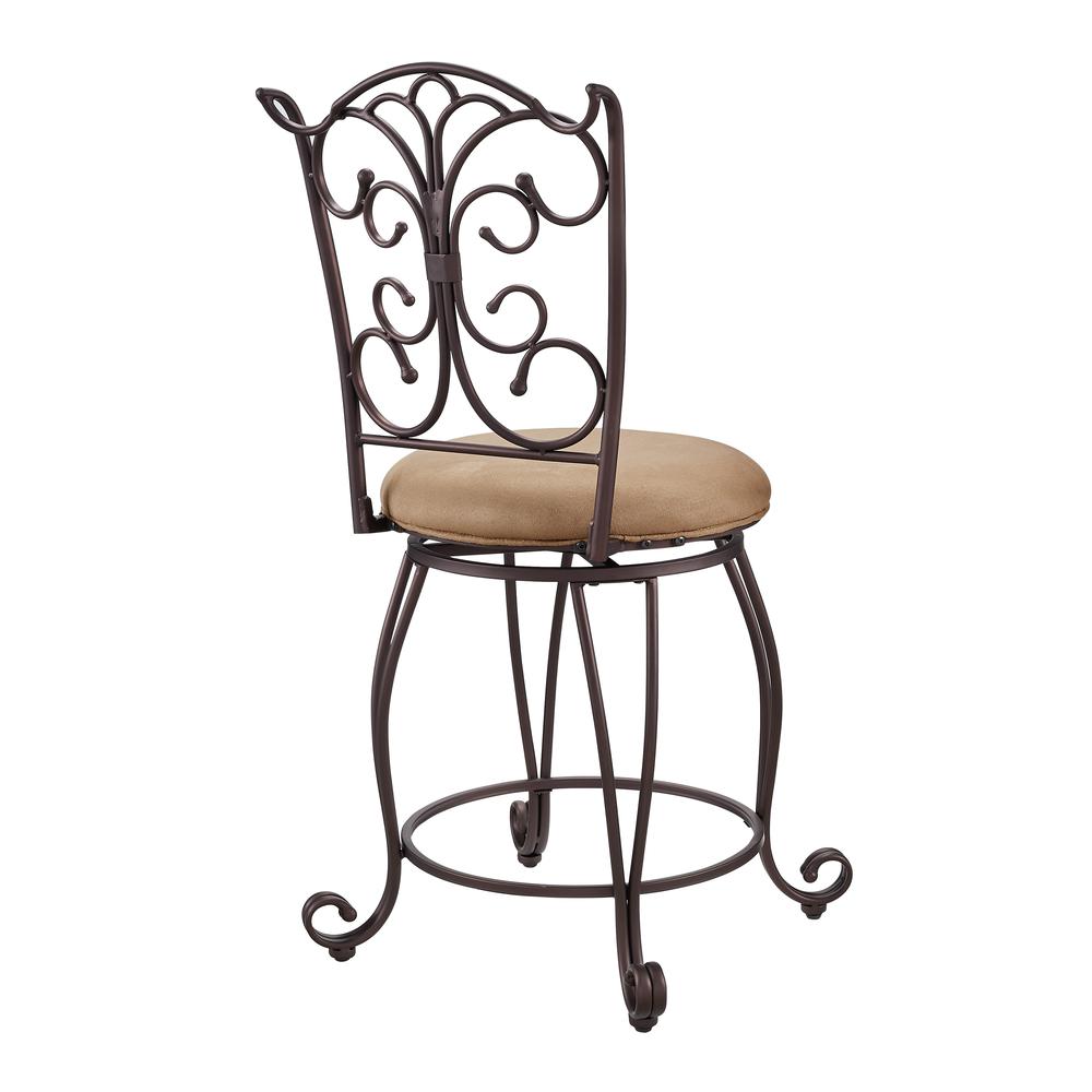 Gathered Back Counter Stool 24. Picture 3