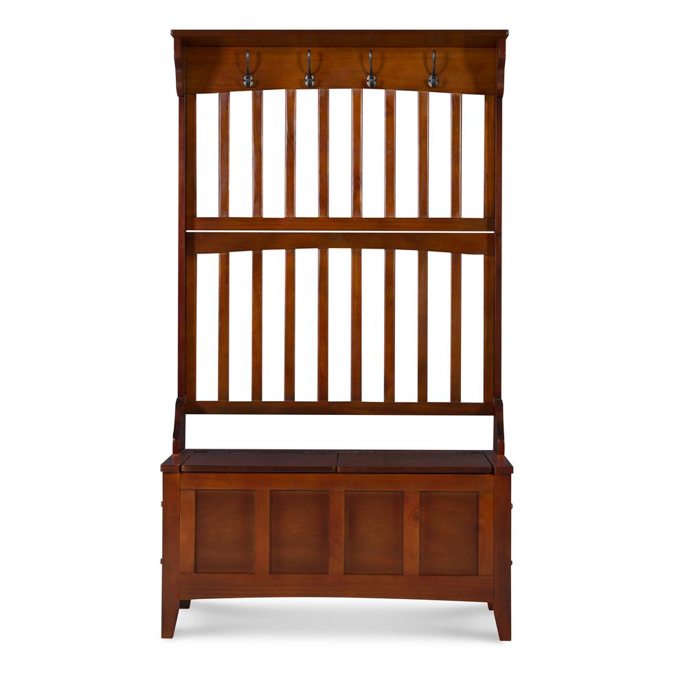 Hall Tree With Storage Bench. Picture 21