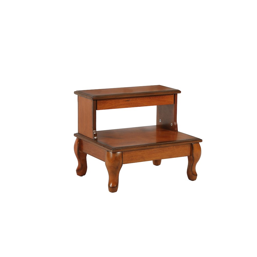 Attic Cherry Antique Cherry Bed Steps with Drawer. Picture 6