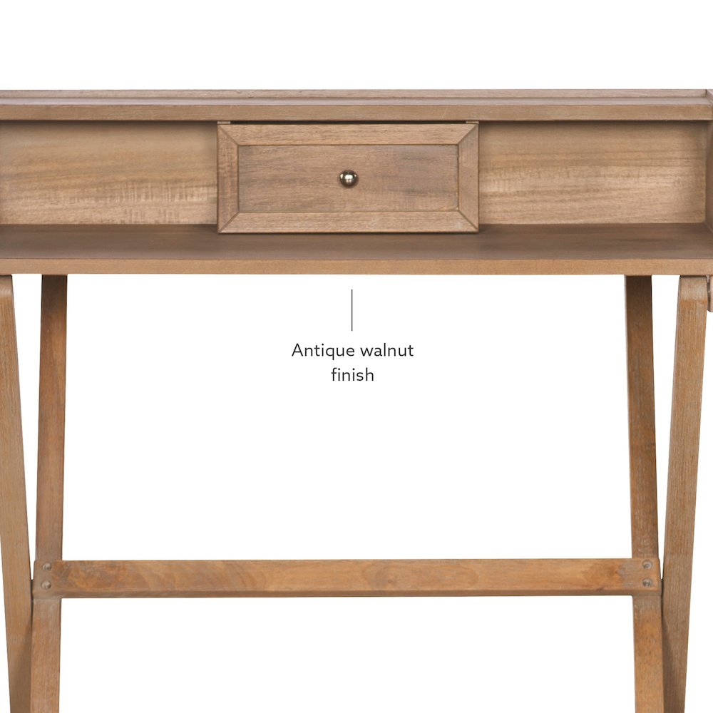 Coy Rustic Brown Folding Desk. Picture 14