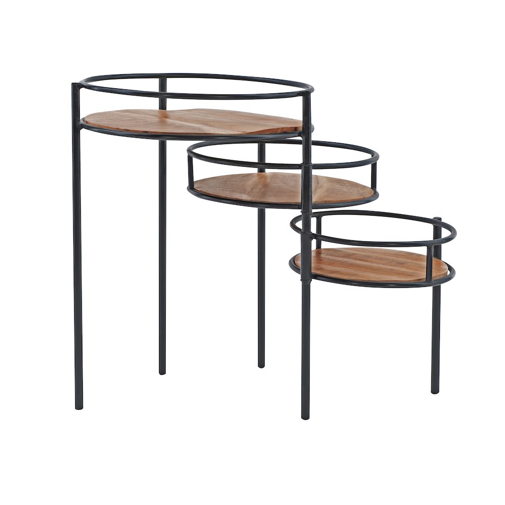 Collis Three Tiered Plant Stand Side Table. Picture 8