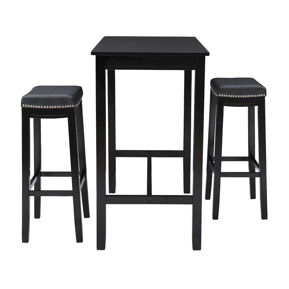 Claridge 3Pc Bar Set Black. Picture 4