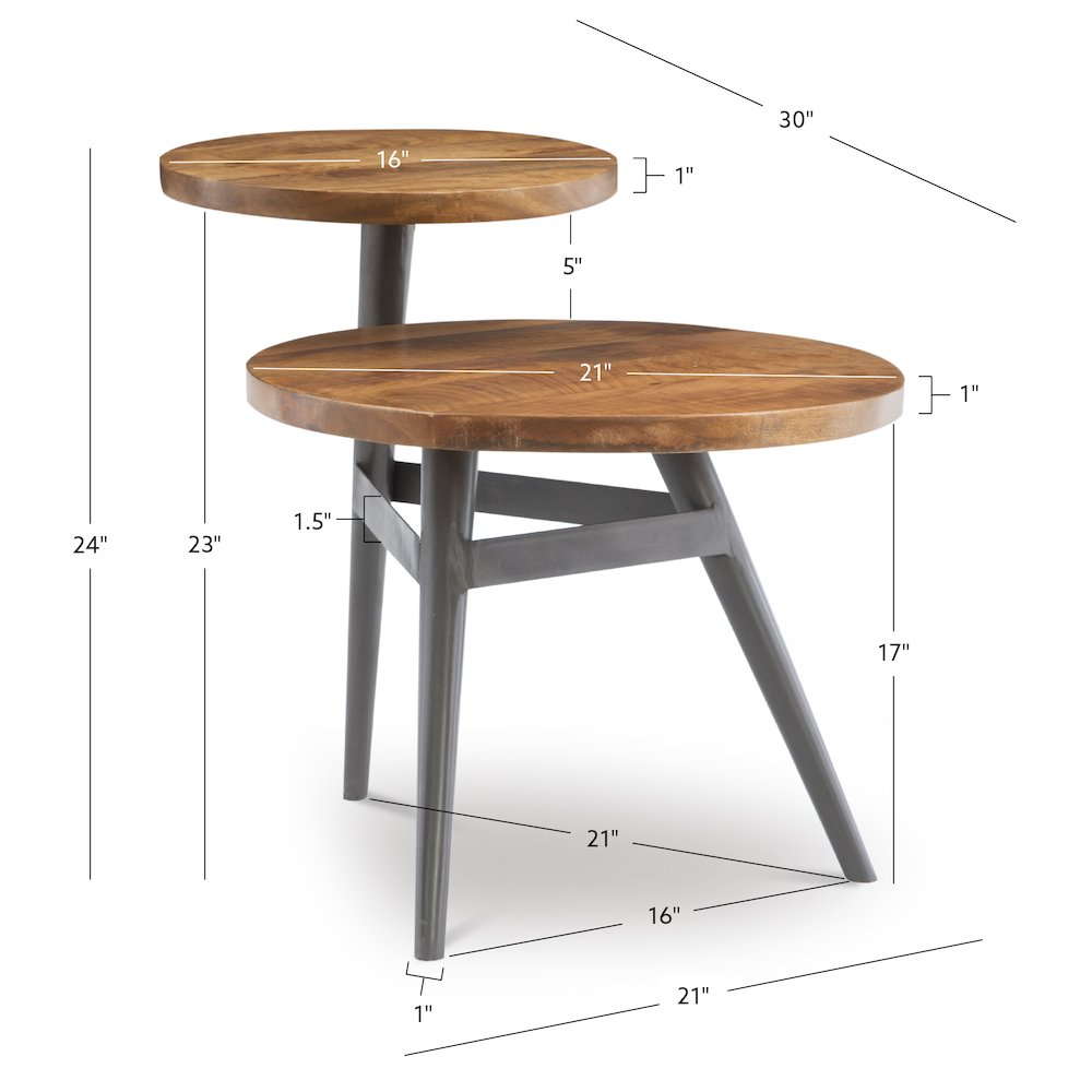 Collis Two Tiered Side Table. Picture 9