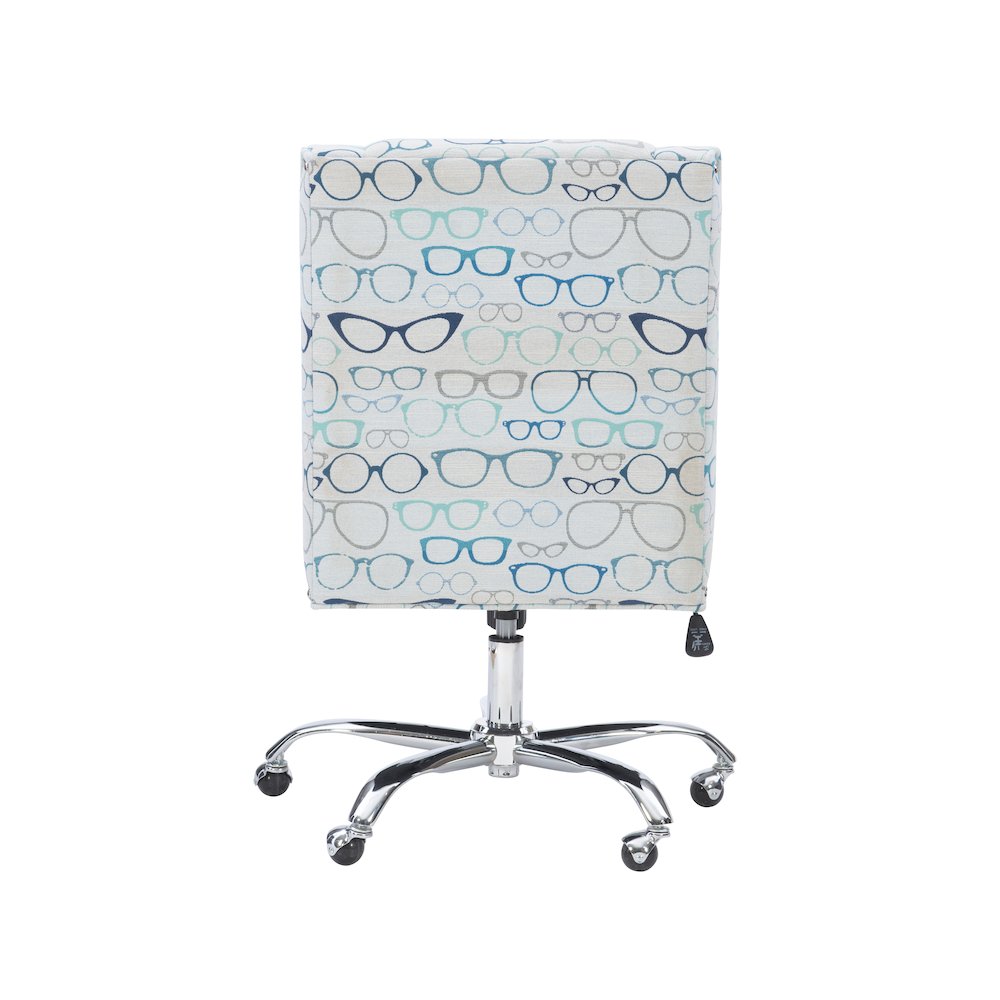 Draper Office Chair, Glasses Print. Picture 9