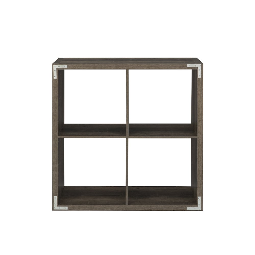 Galli 4 Cubby Storage Cabinet Grey. Picture 8