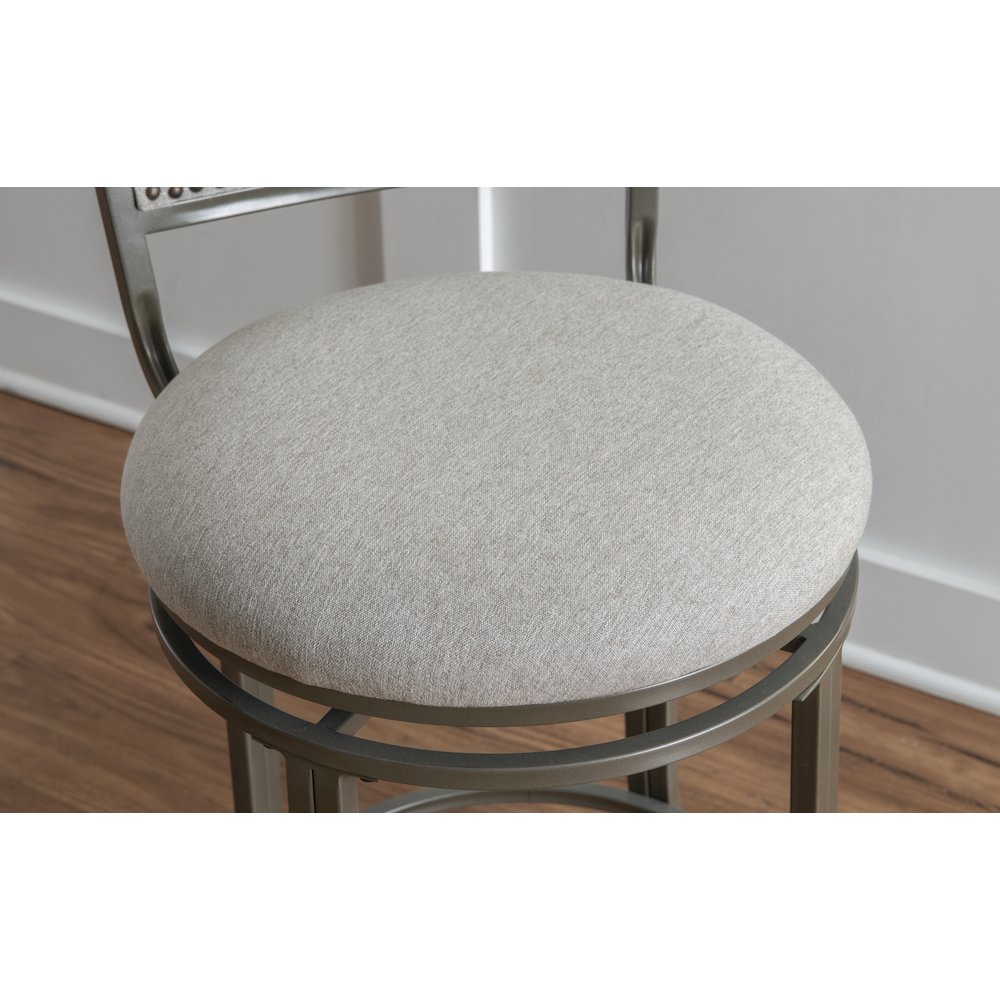 Franklin Swivel Counter Stool, Pewter. Picture 5
