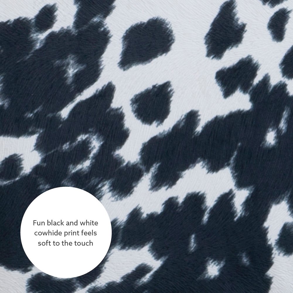 Corey Black Cow Print Bar Stool. Picture 11