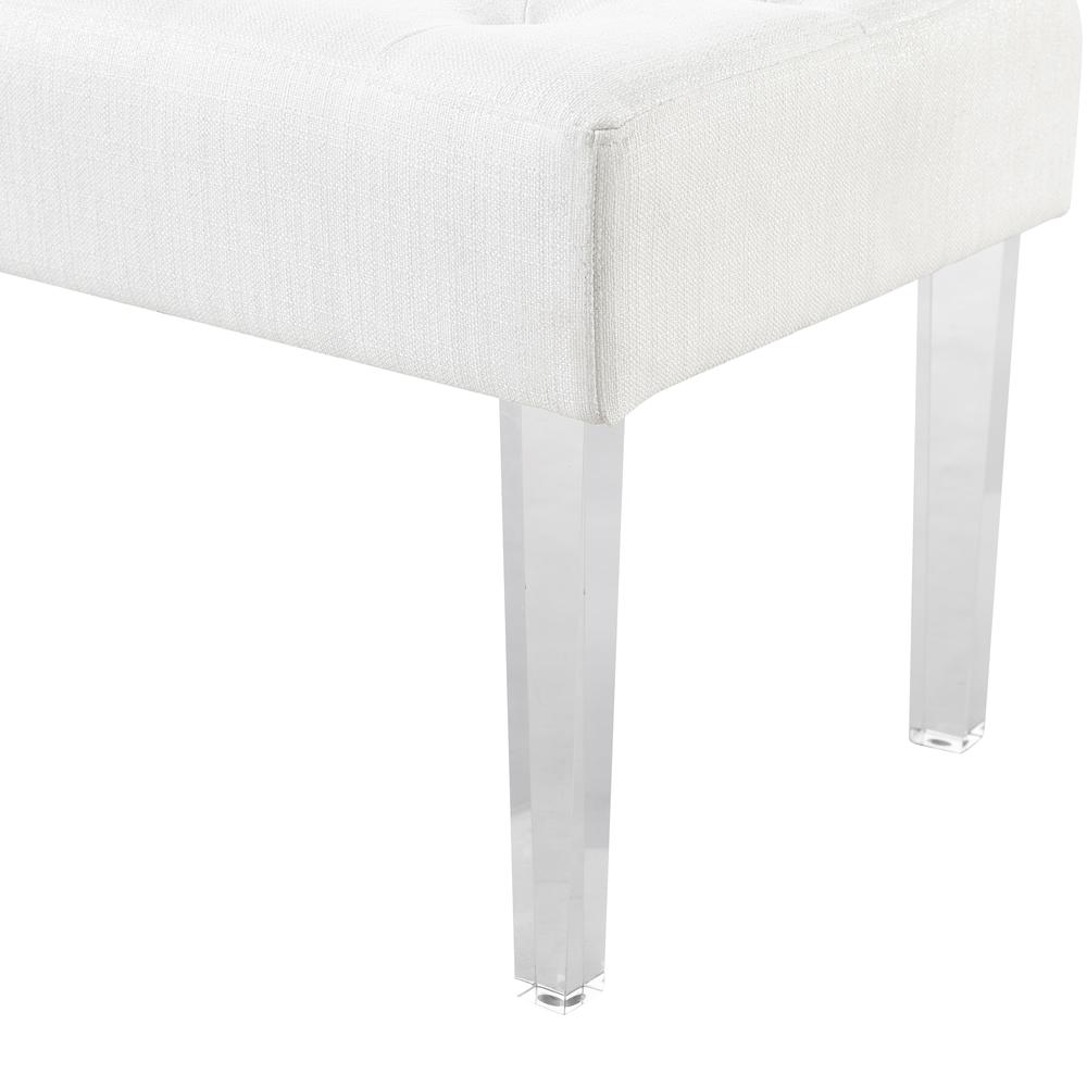 Ella Glitz Acrylic Leg Bench. Picture 6