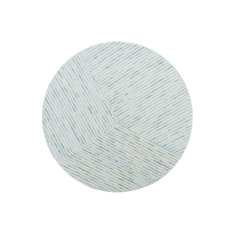 Perrin Capiz Coffee Table Blue. Picture 3