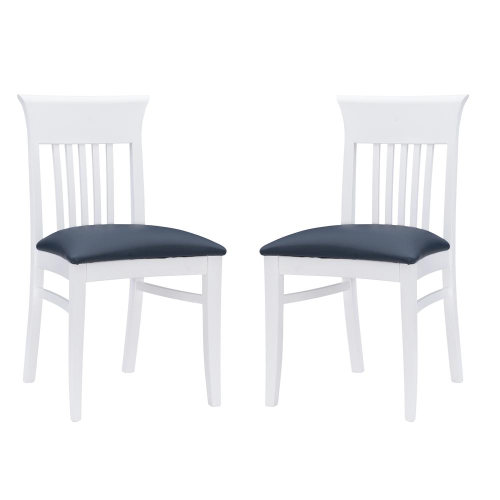 Jenny Upholstered  Chair White Set Of 2. Picture 10