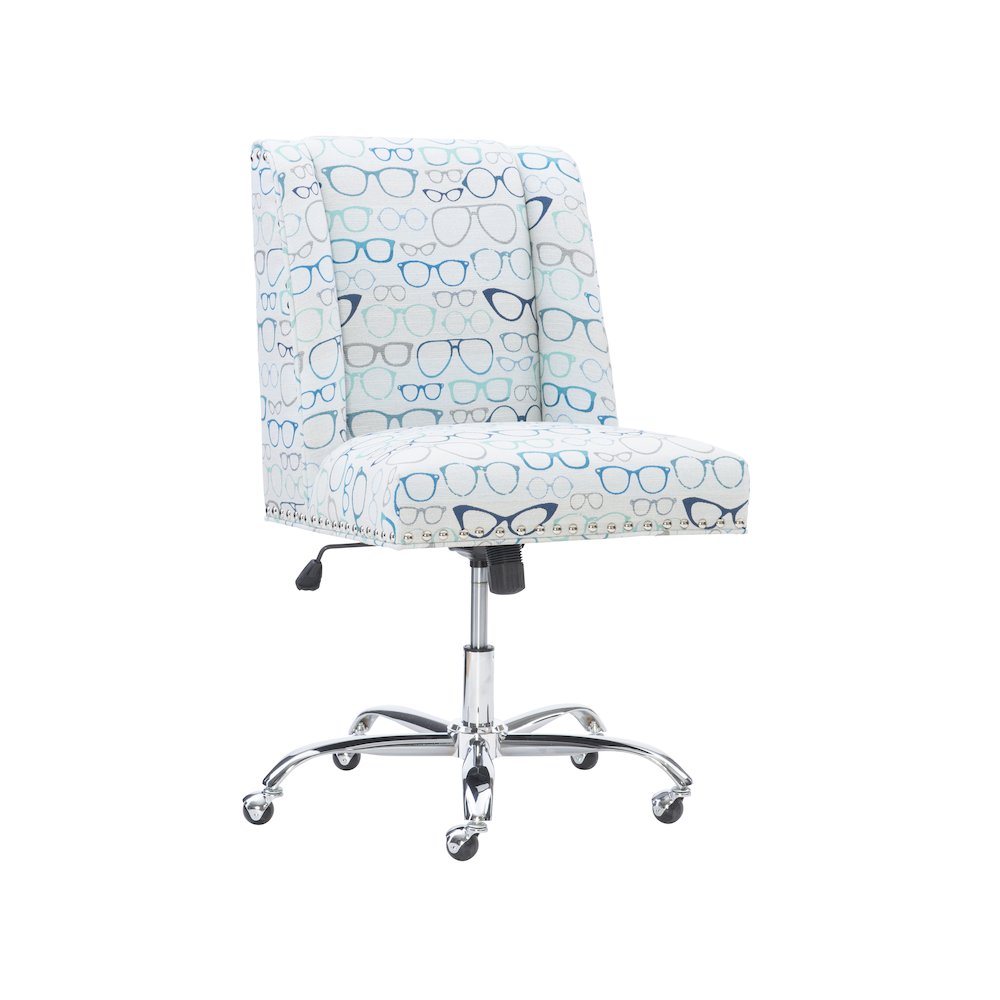Draper Office Chair, Glasses Print. Picture 1