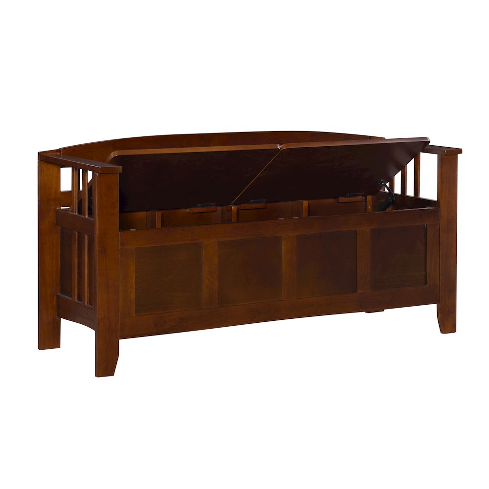 Split Seat Storage Bench. Picture 1