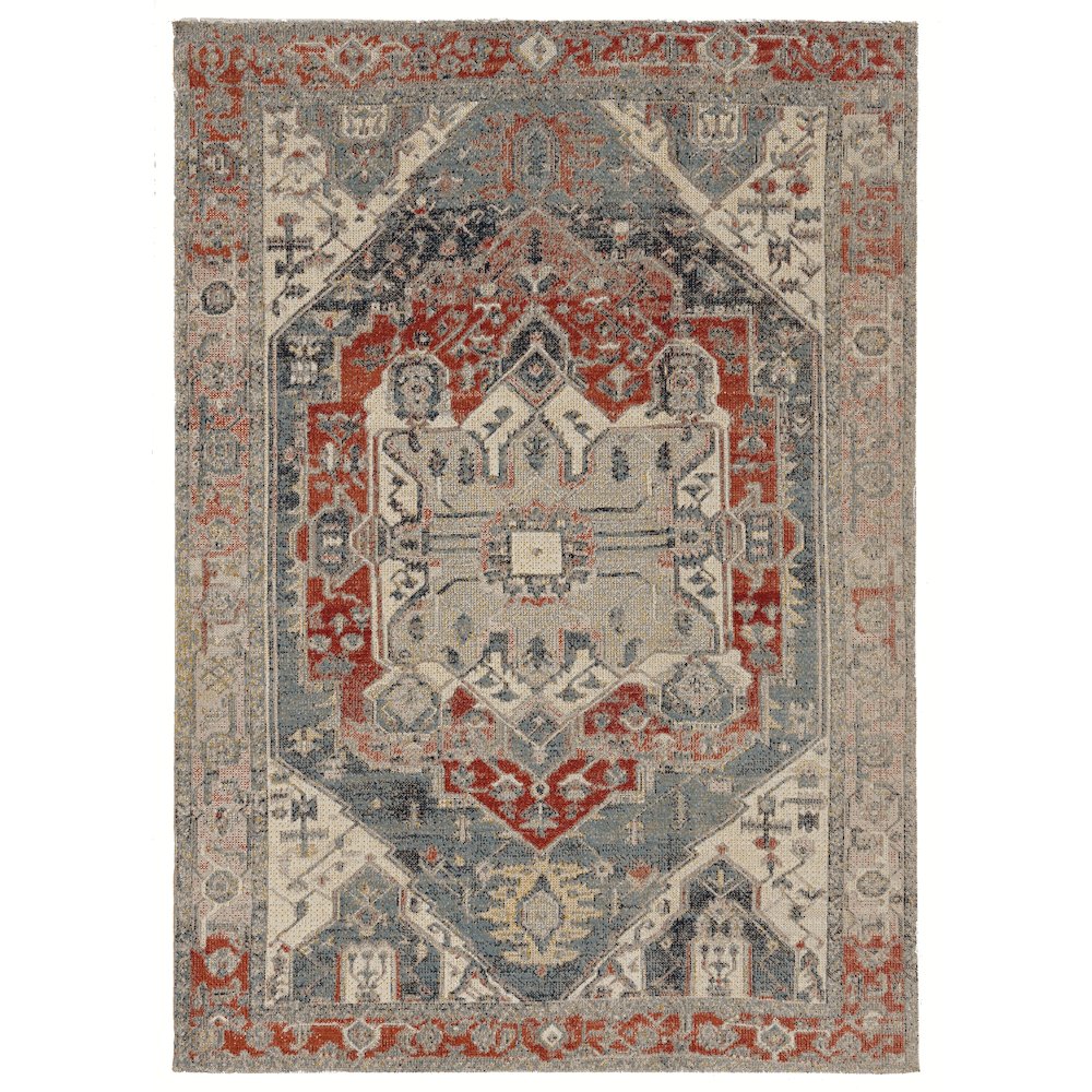 Great Zero Anlow Ivory & Blue 3x5, Rug. Picture 1