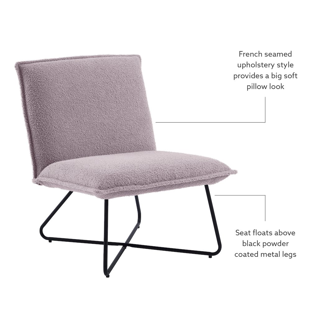 Kelvin Sherpa Grey Chair. Picture 11