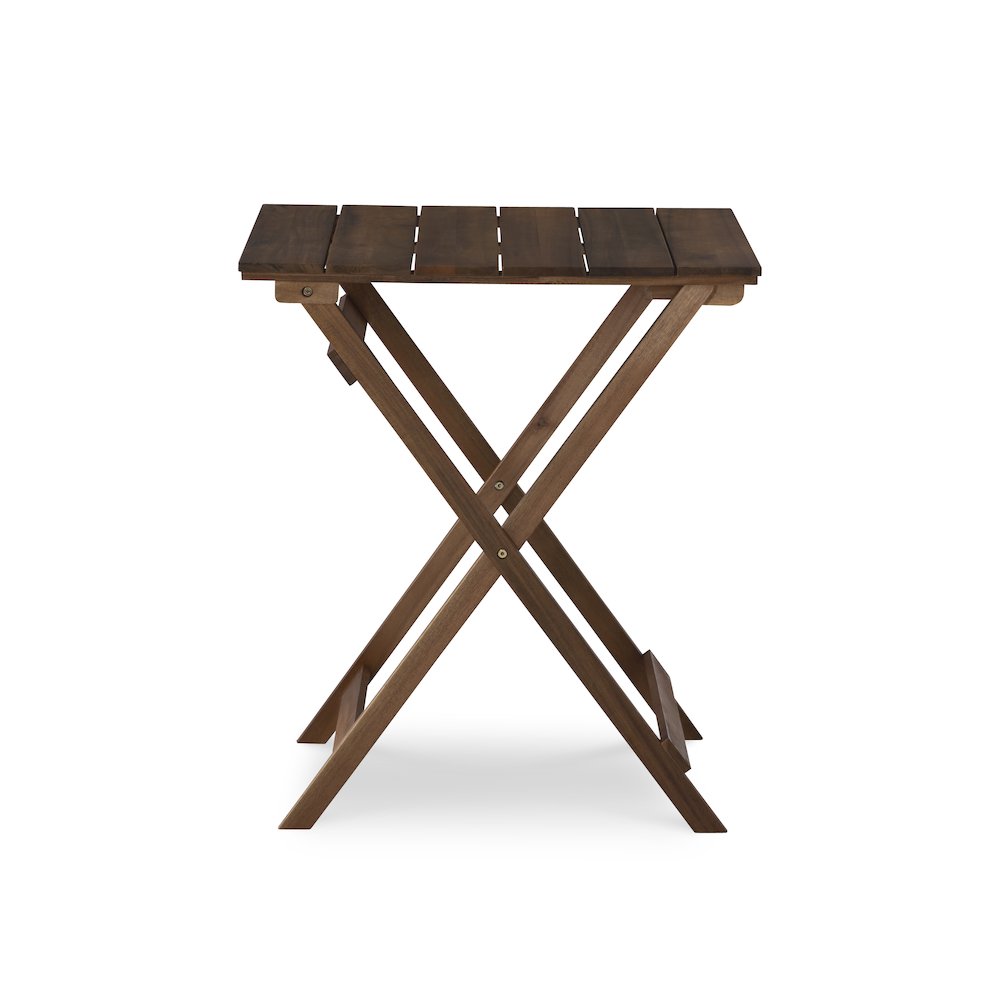 Rockport Brown Three Piece Square Table Set. Picture 6