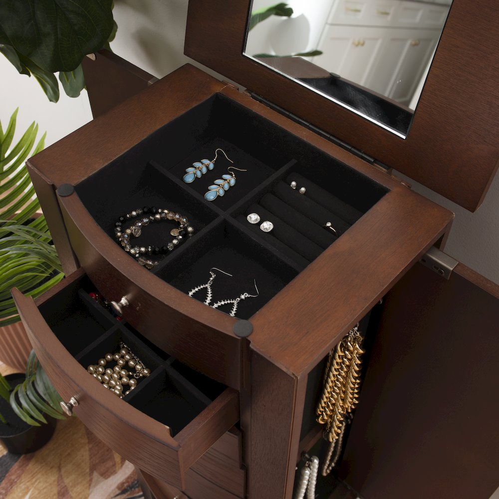 Merlot Jewelry Armoire. Picture 5
