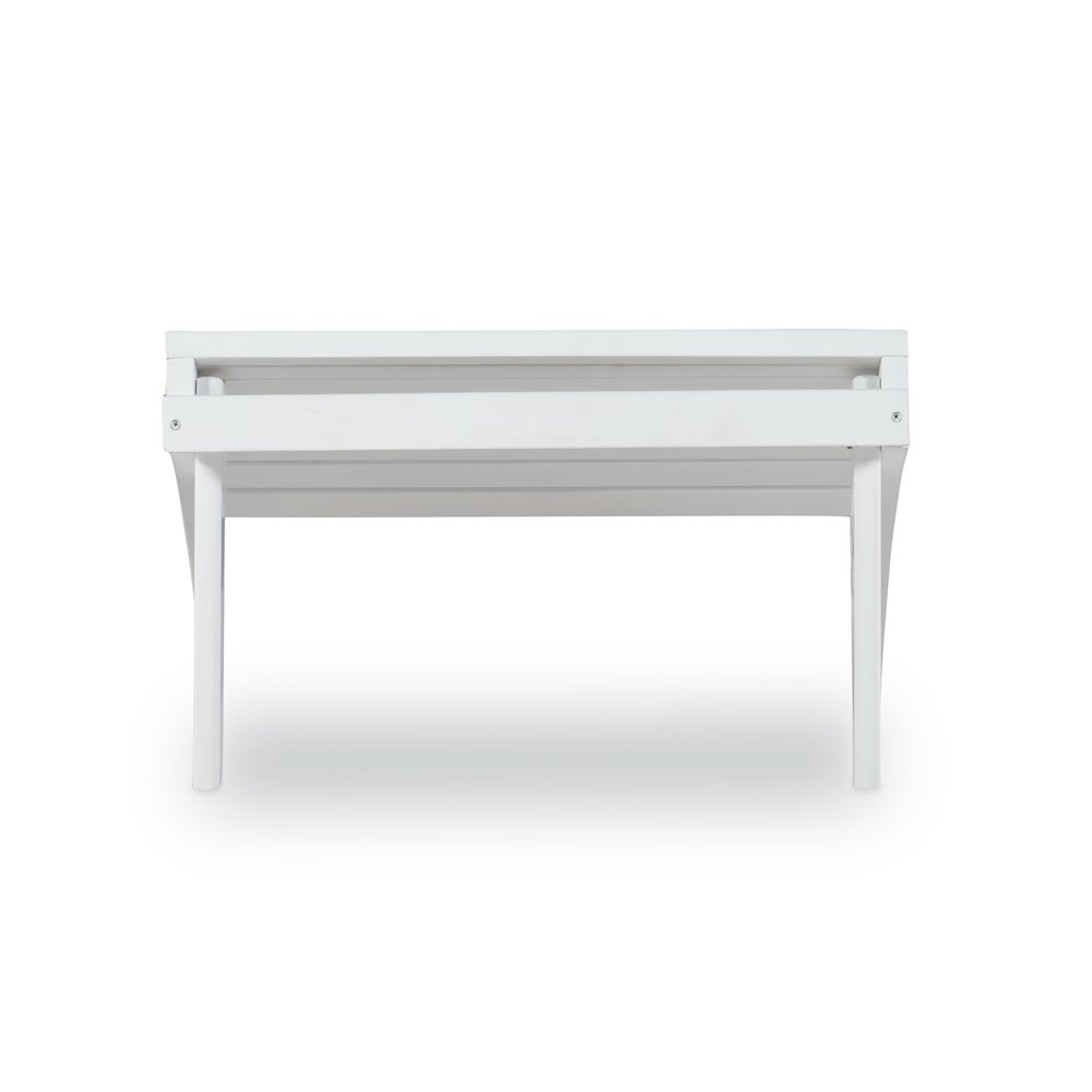White Adirondack Ottoman. Picture 8