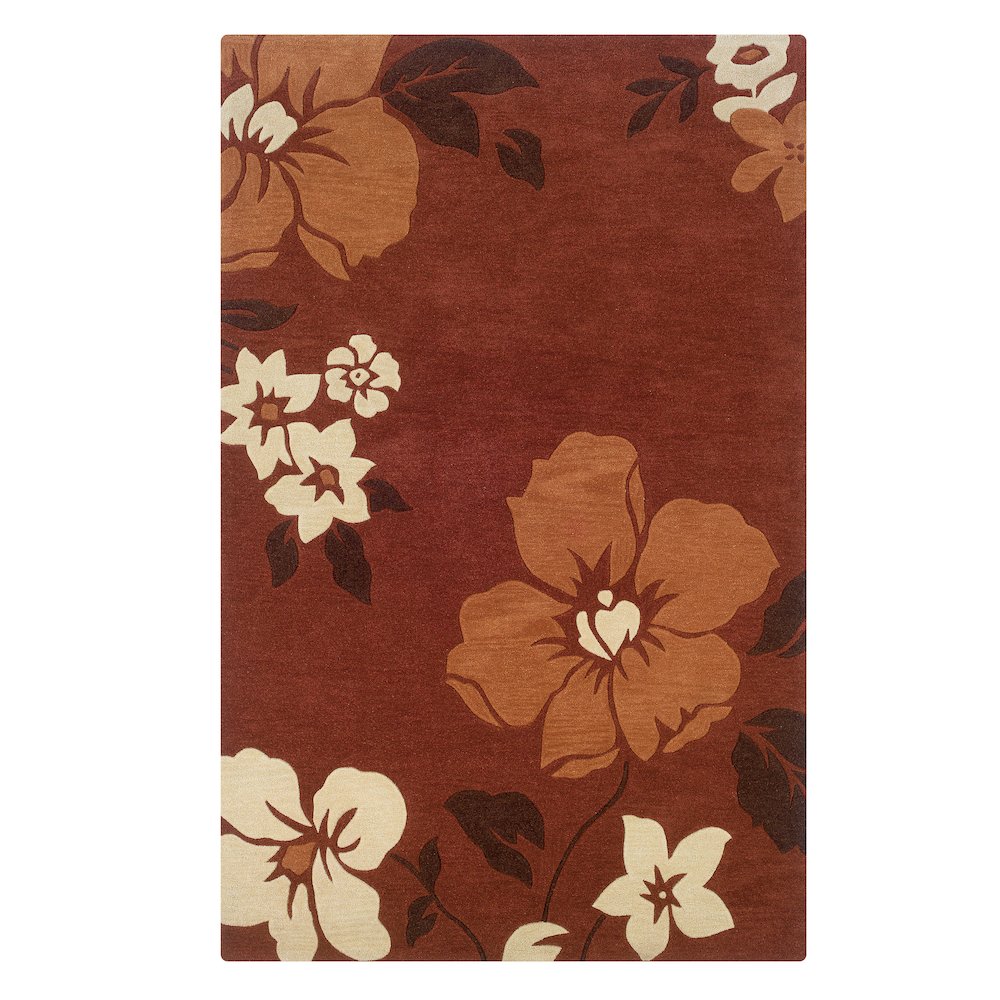 Trio Bilson Rust & Pumpkin 5x7, Rug. Picture 2