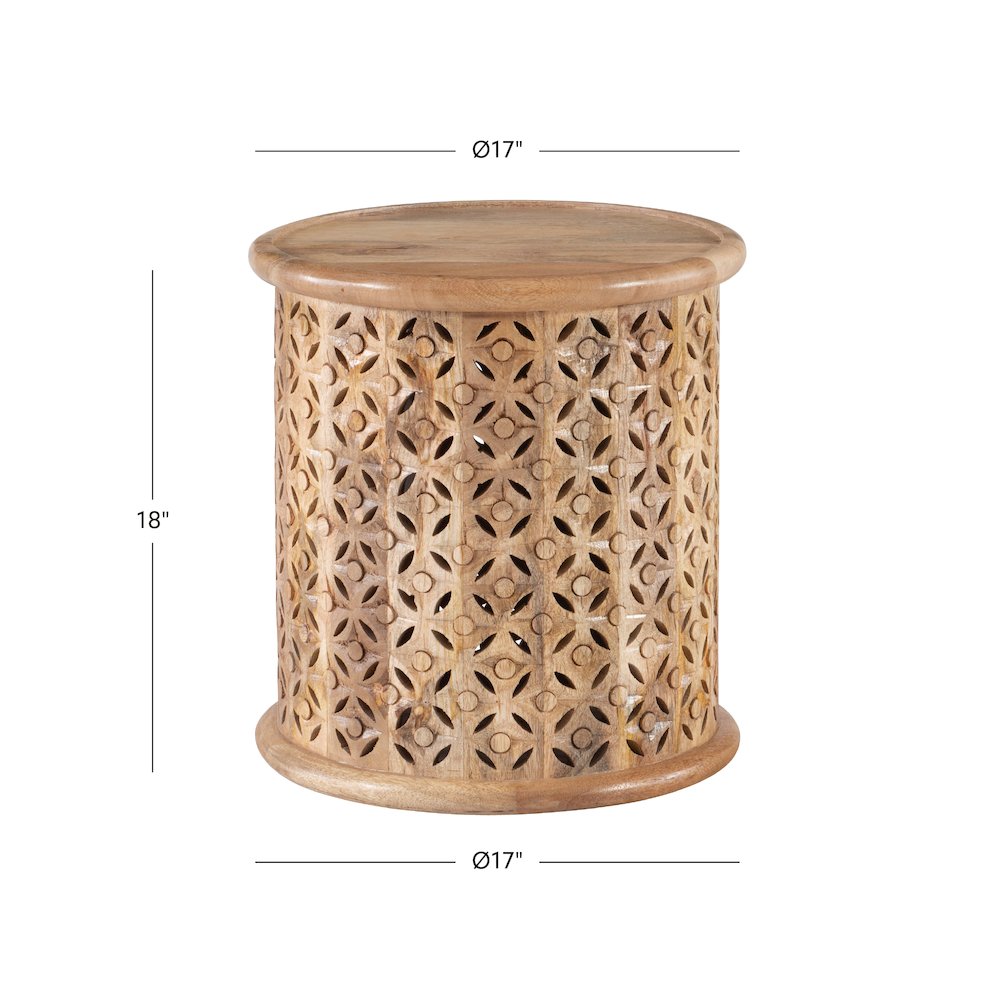 Inora Side Table Natural. Picture 10