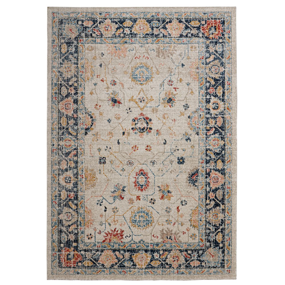 Great Zero Leona Ivory & Blue 5x7.6, Rug. Picture 1