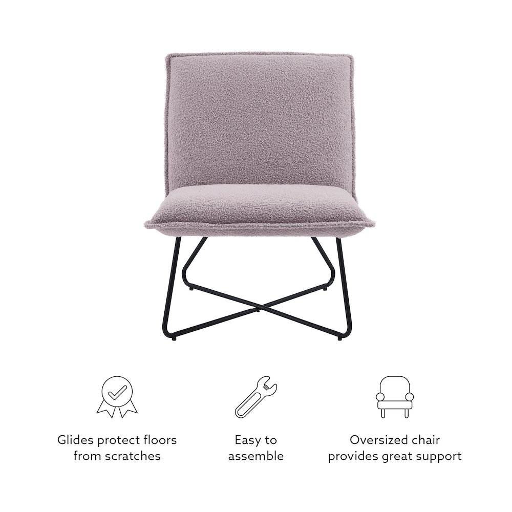Kelvin Sherpa Grey Chair. Picture 14