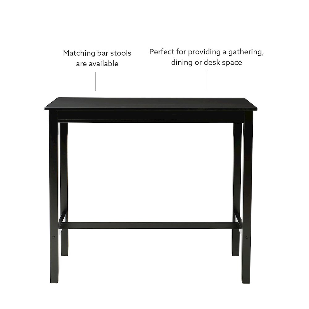 Claridge Bar Pub Table Black. Picture 10