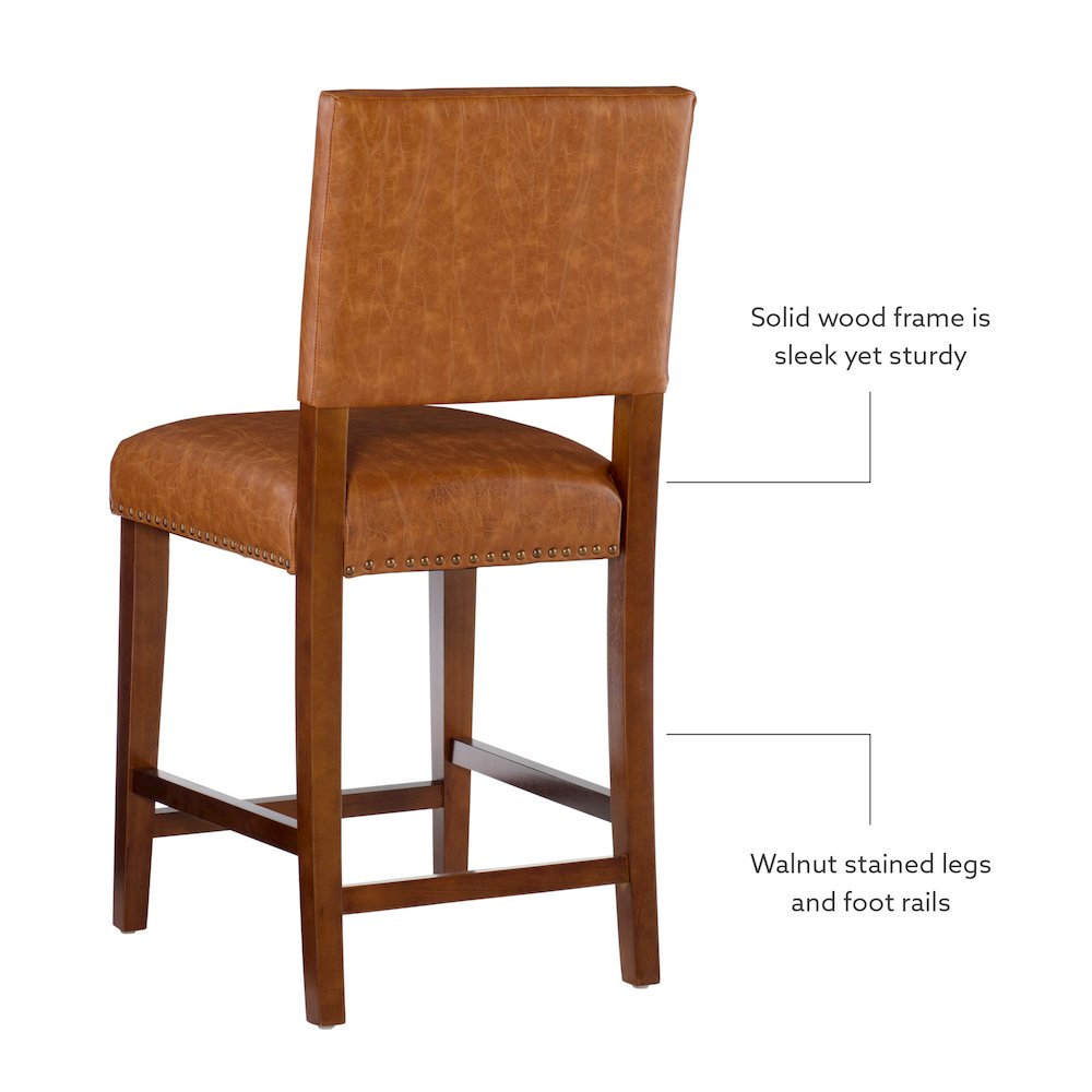 Brook Counter Stool 24 Caramel. Picture 8