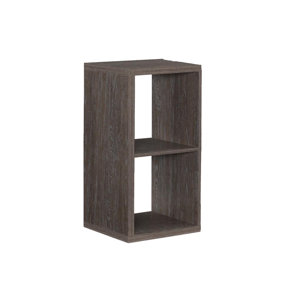 Galli 2 Cubby Storage Cabinet Grey. Picture 3