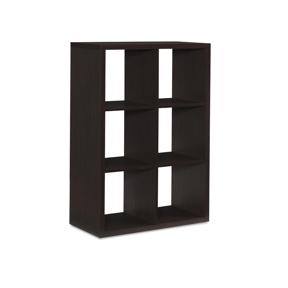 Galli 6 Cubby Storage Cabinet Espresso. Picture 4