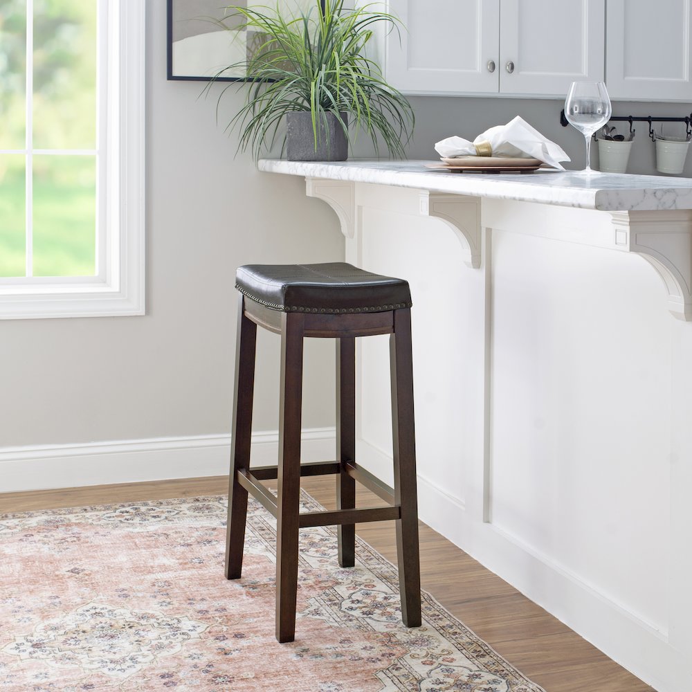 Claridge Brown Barstool. Picture 4
