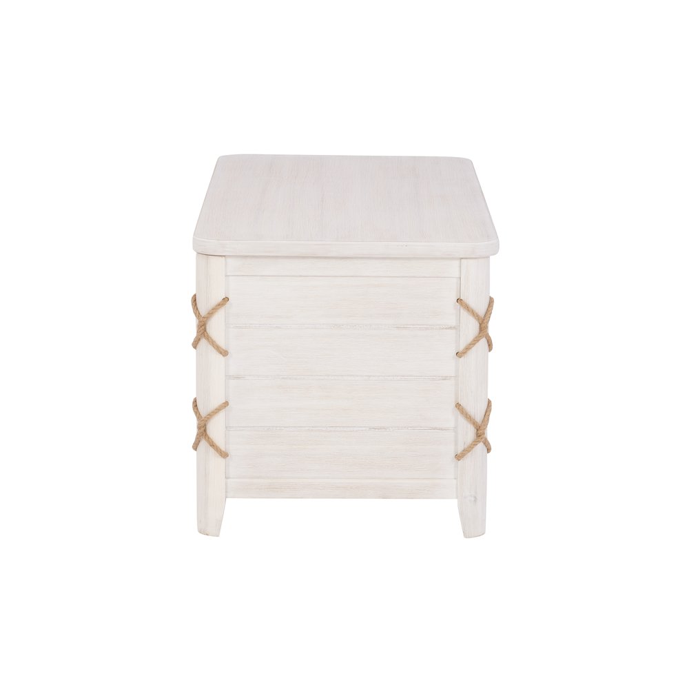 Brosnan Rope Cedar Chest White. Picture 4