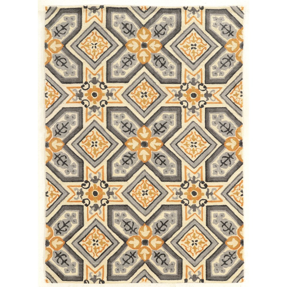 Trio Collette Grey & Gold 5x7, Rug. Picture 1