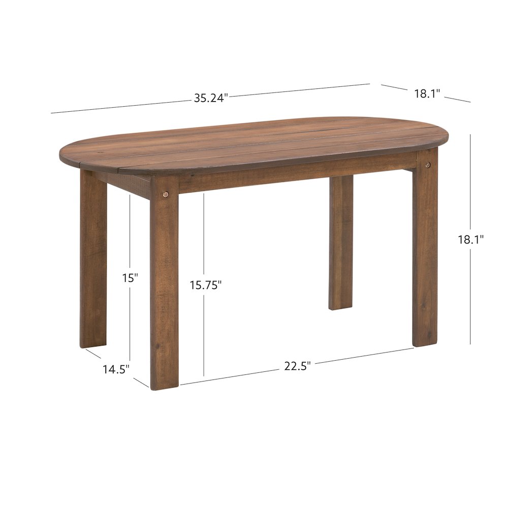 Adirondack Acorn Coffee Table. Picture 14