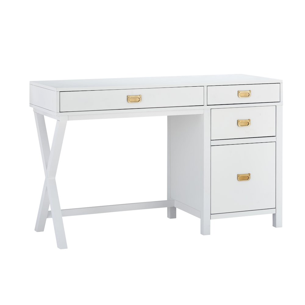 Peggy Side Storage Desk White. Picture 10