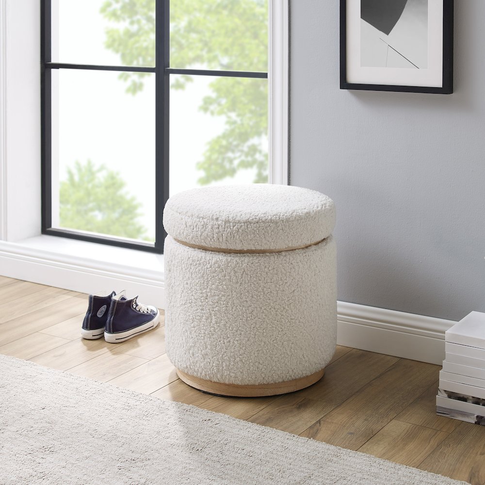 Blanche Storage Ottoman Natural. Picture 3