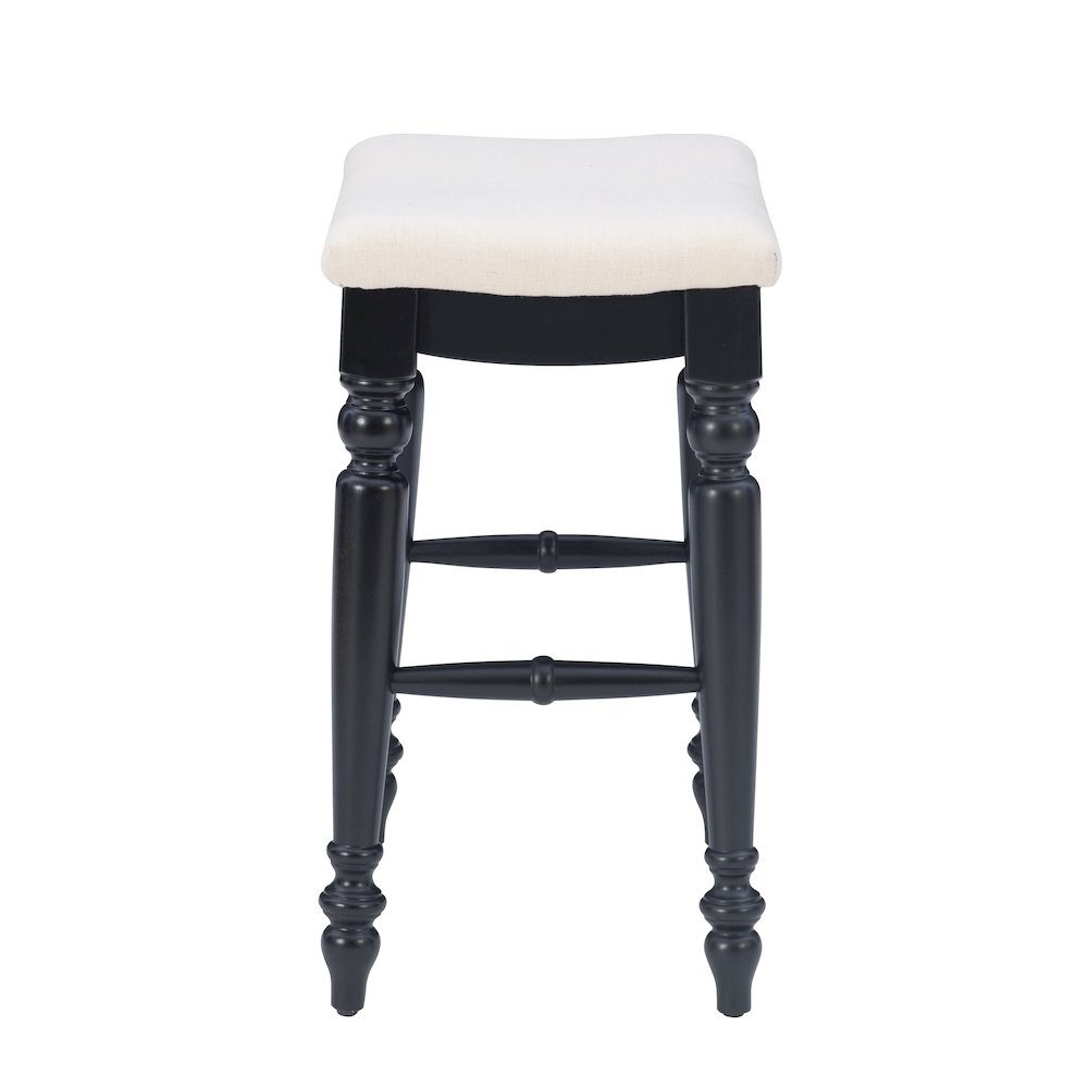 Marino Black Backless Counter Stool. Picture 5