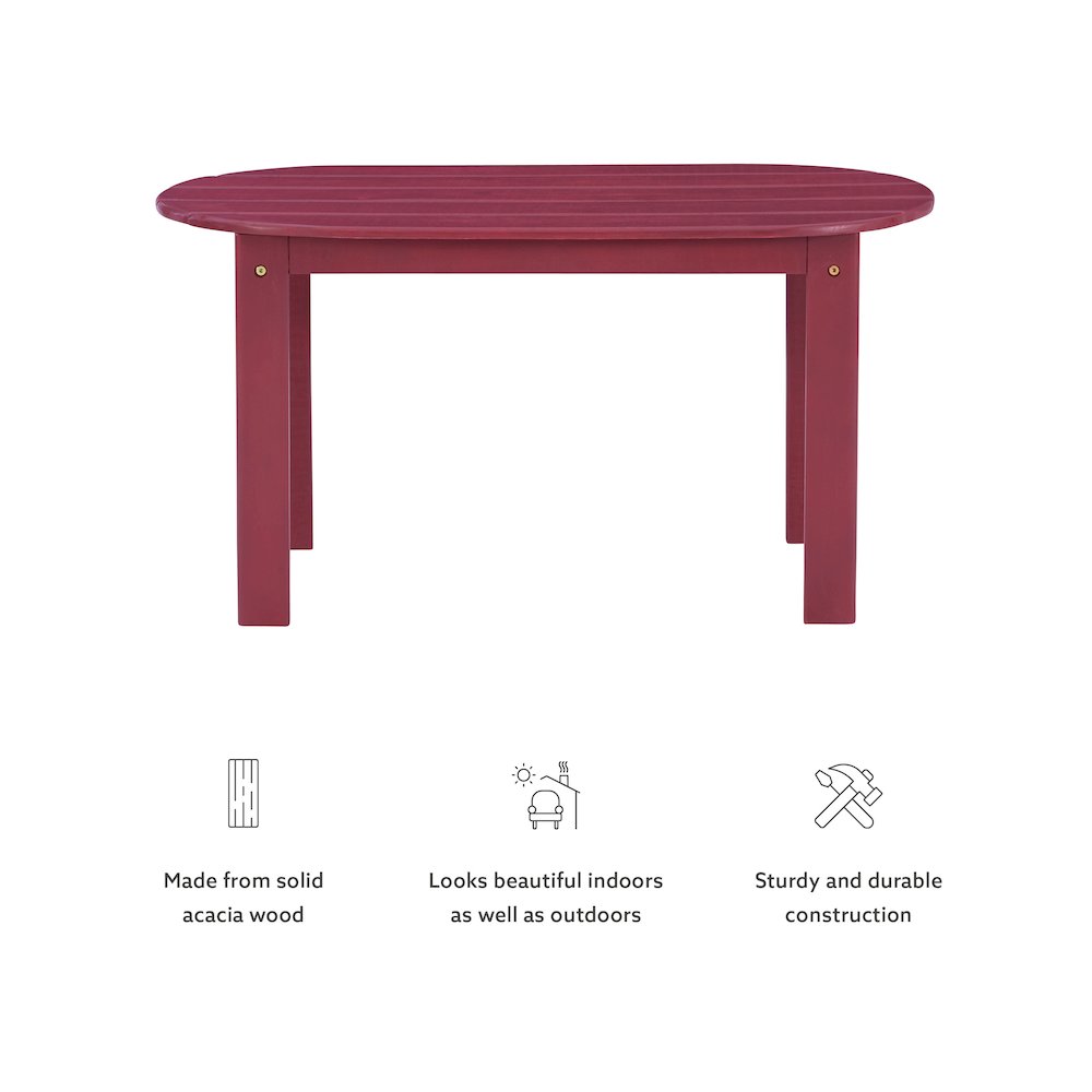 Adirondack Red Coffee Table. Picture 10