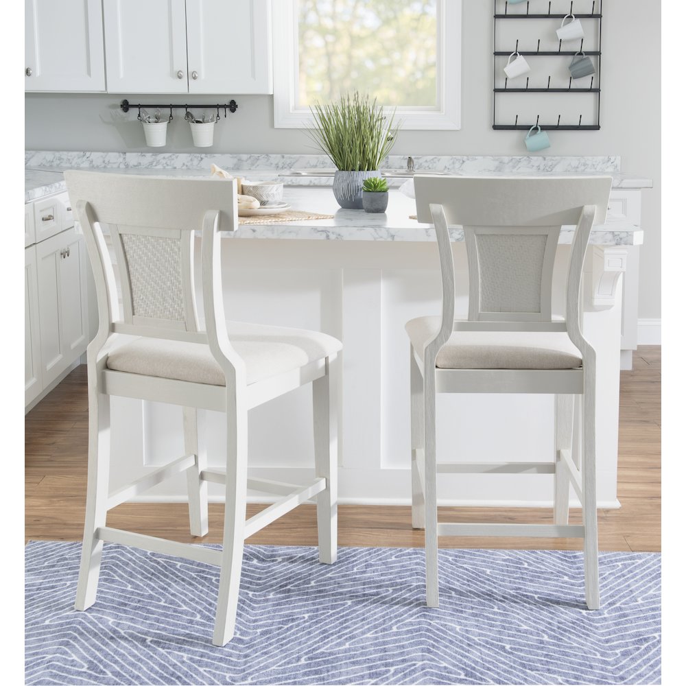 Rylan Counter Stool Creamy White. Picture 2