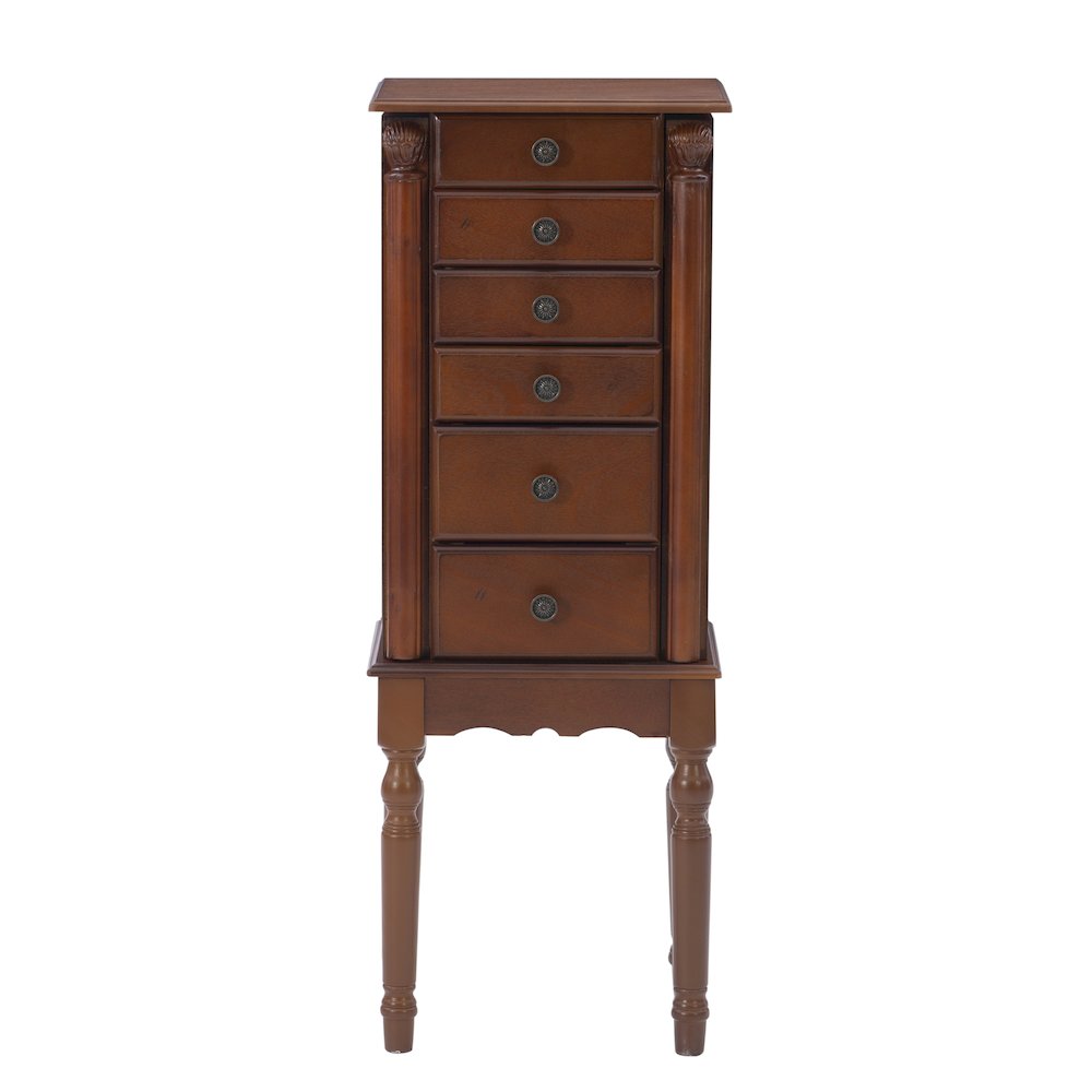 Deep Cherry Jewelry Armoire. Picture 2