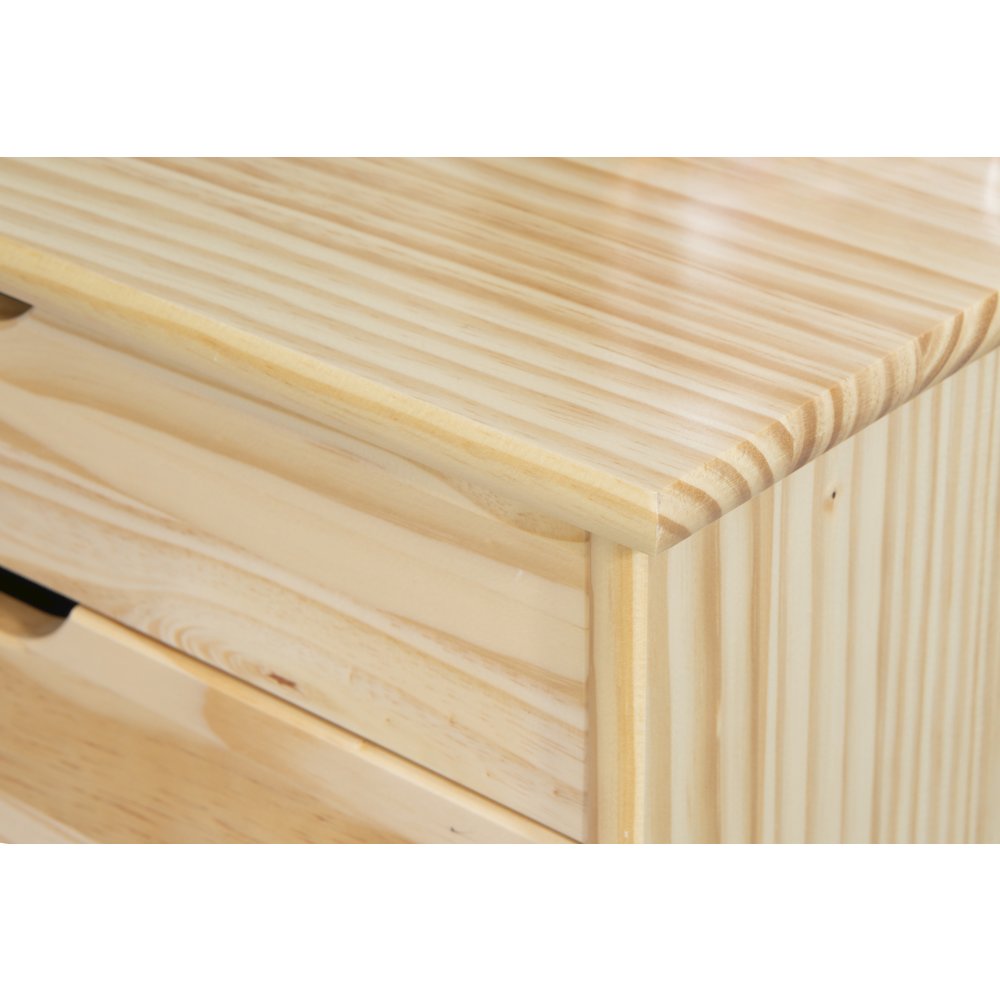 Cary Eight Drawer Rolling Storage Cart, Natural. Picture 5