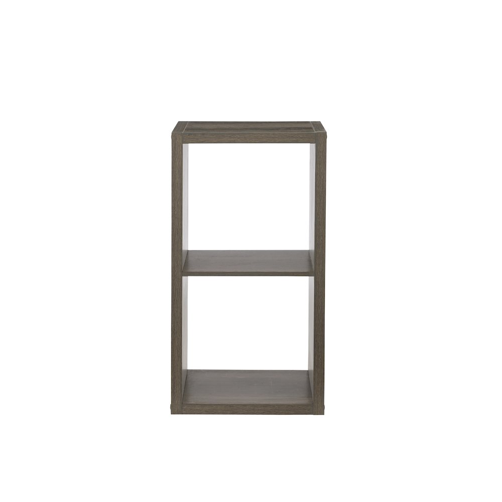Galli 2 Cubby Storage Cabinet Grey. Picture 2