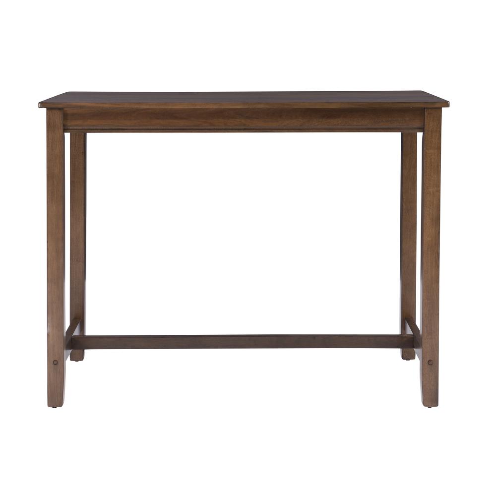 Claridge 36 Inch Counter Height Pub Table, Rustic Brown. Picture 2