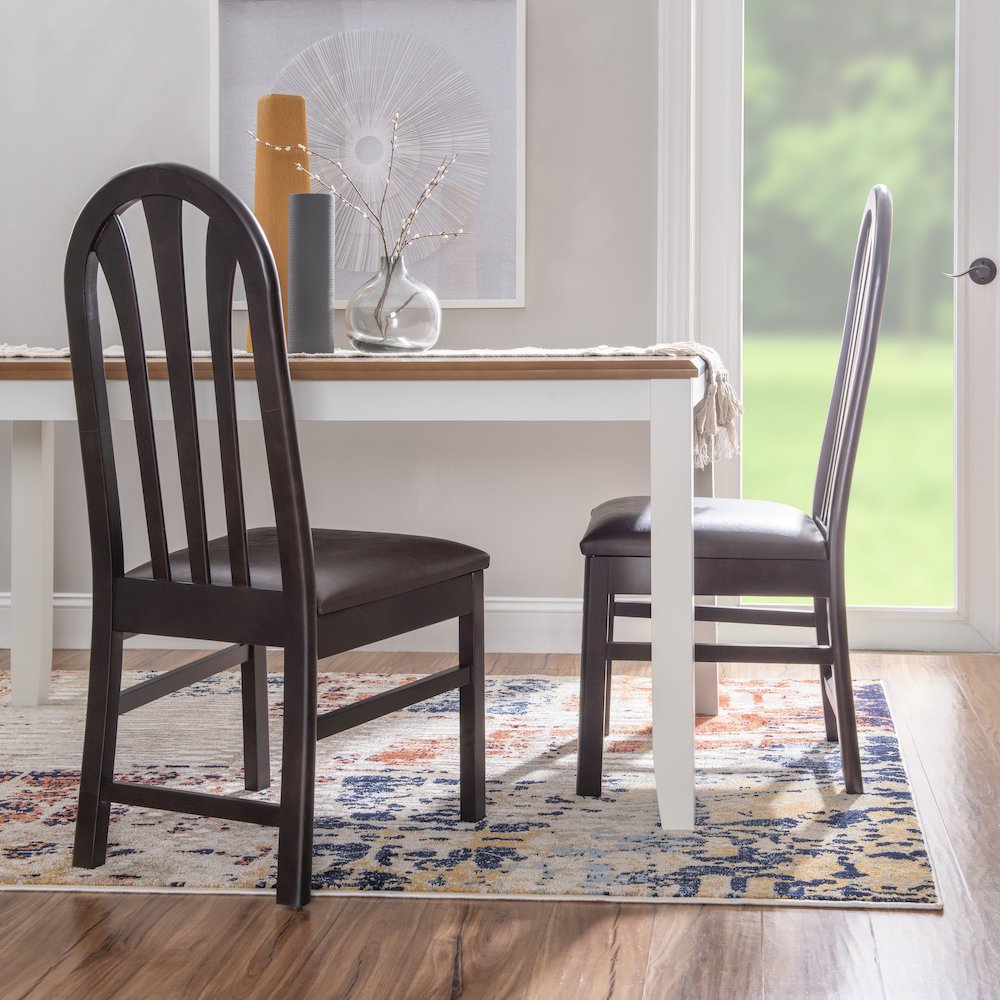 Jesper Side Chair Brown Set Of 2. Picture 2